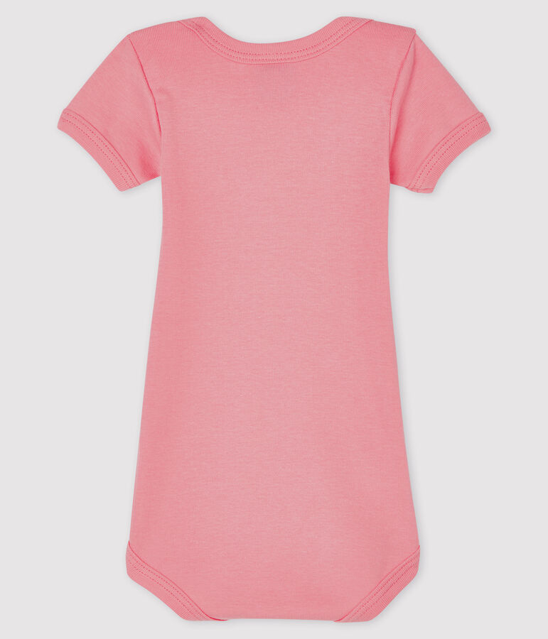 Body manches courtes b&eacute;b&eacute; fille rose