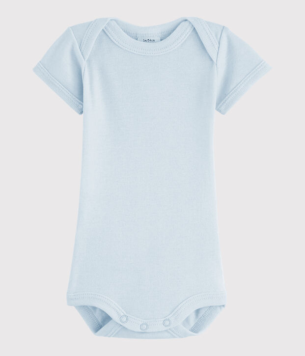Body manches courtes b&eacute;b&eacute; gar&ccedil;on bleu