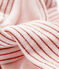 Bandeau rayé en tubique bébé fille rose FLEUR/rose COPPER
