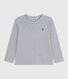 Tee-shirt enfant manches longues en coton uni