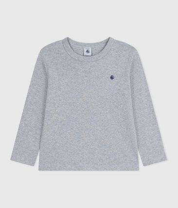Tee-shirt enfant manches longues en coton uni