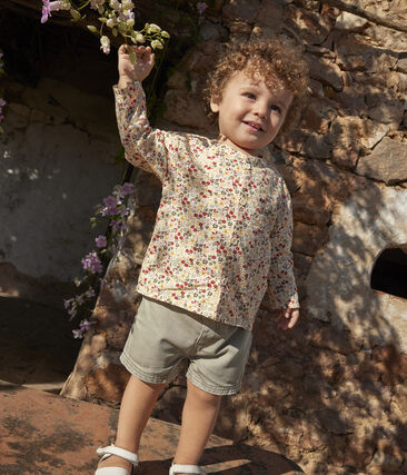 PETIT BATEAU - Chemise bébé imprimée en popeline