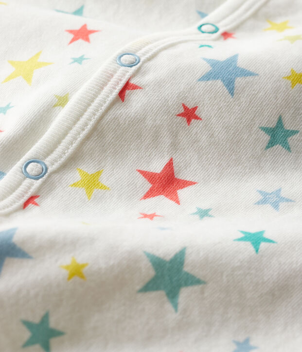 Dors bien b&eacute;b&eacute; en tubique blanc/multicouleur