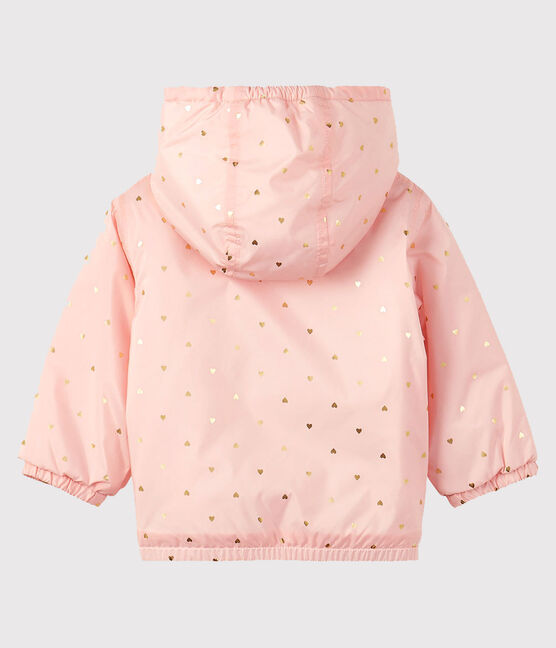 Blouson doublé polaire bébé mixte rose MINOIS/jaune OR