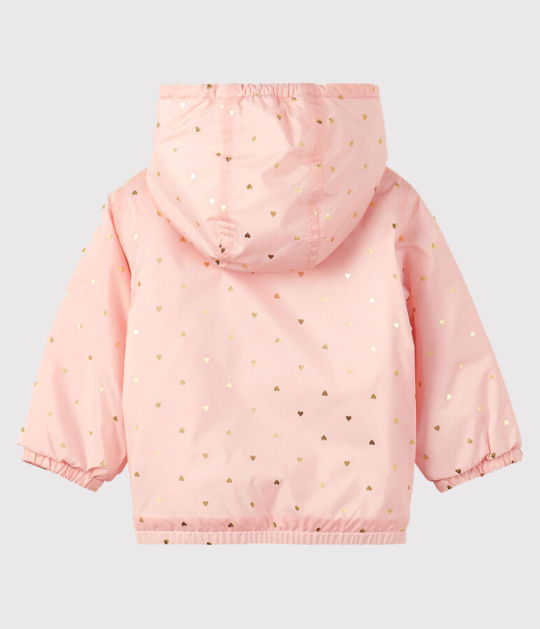 Blouson doubl&eacute; polaire b&eacute;b&eacute; mixte rose MINOIS/jaune OR