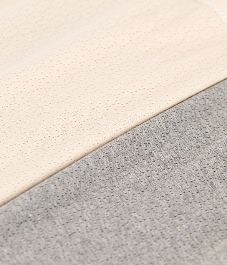 Lot de 2 chemises &agrave; bretelles en coton ajour&eacute; femme multicouleur