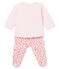 Pyjama bébé fille rose VIENNE/blanc MULTICO