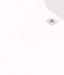 Tee-shirt LE DROIT col V en coton Femme blanc ECUME