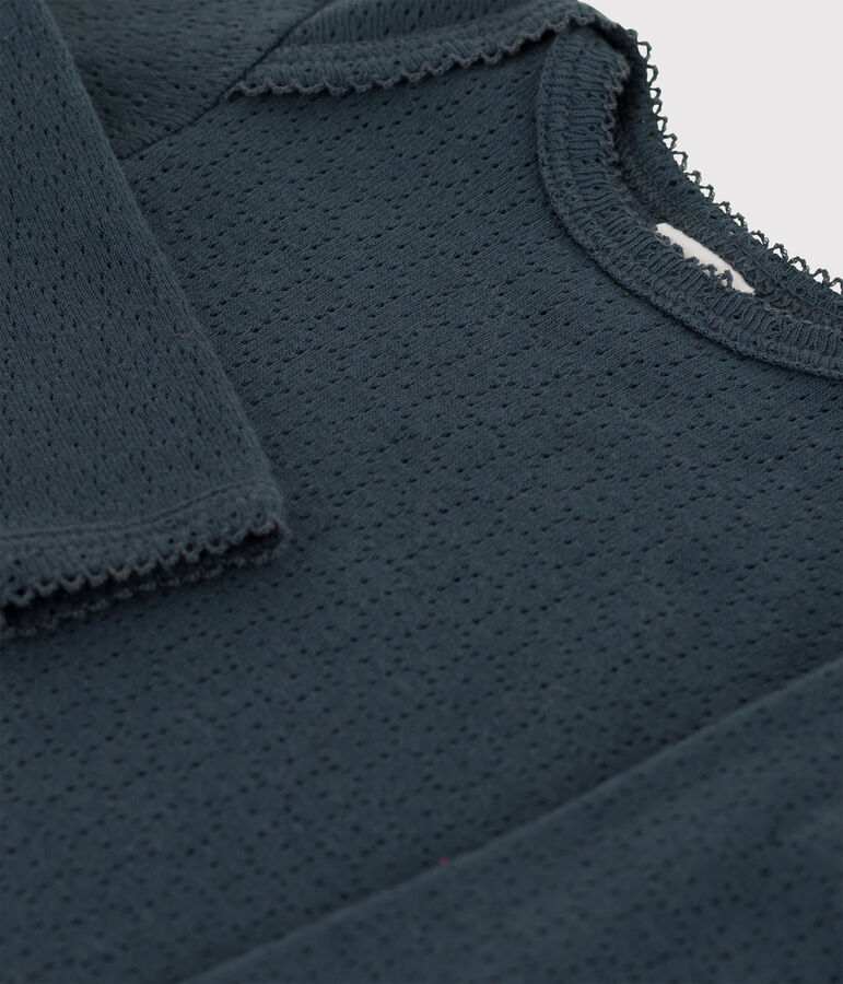 Body manches longues b&eacute;b&eacute; en maille ajour&eacute;e DUCKY