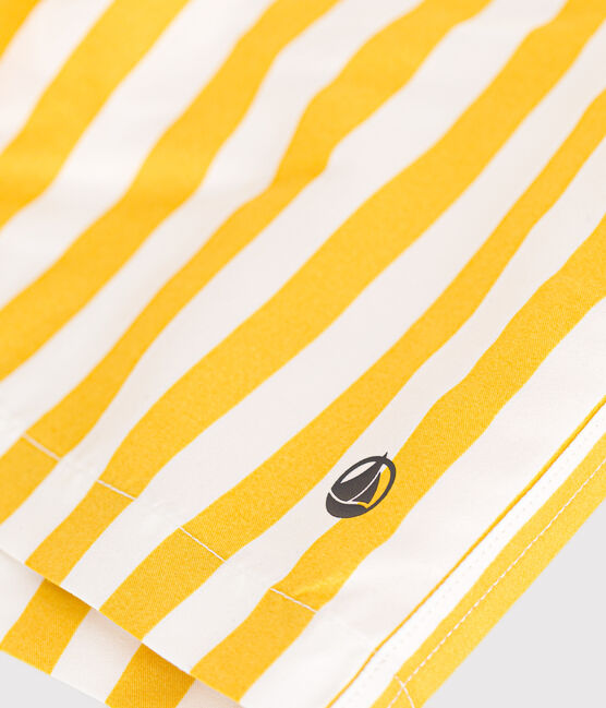 Short de bain rayé enfant garçon jaune MARSHMALLOW/ NECTAR