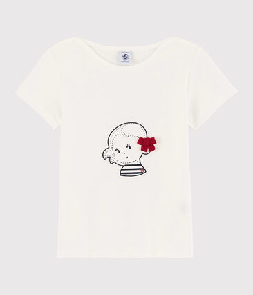 Tee-shirt manches courtes en coton enfant fille