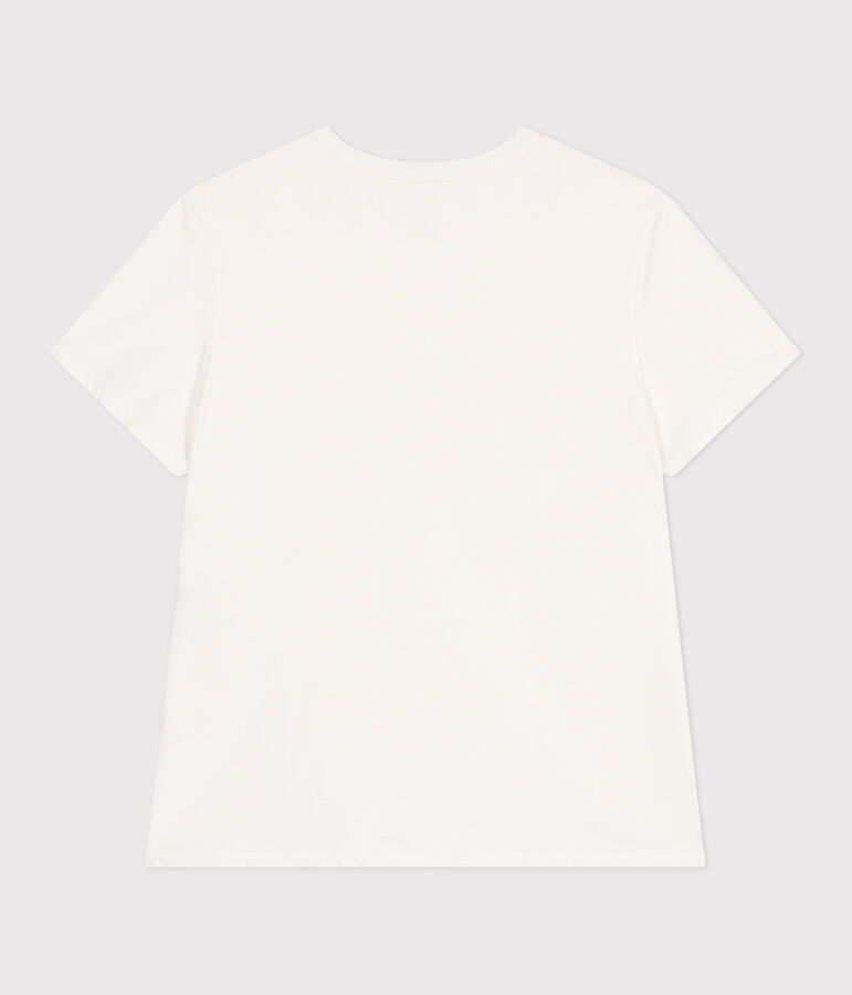 Tee-shirt Femme Le Droit en coton uni blanc MARSHMALLOW
