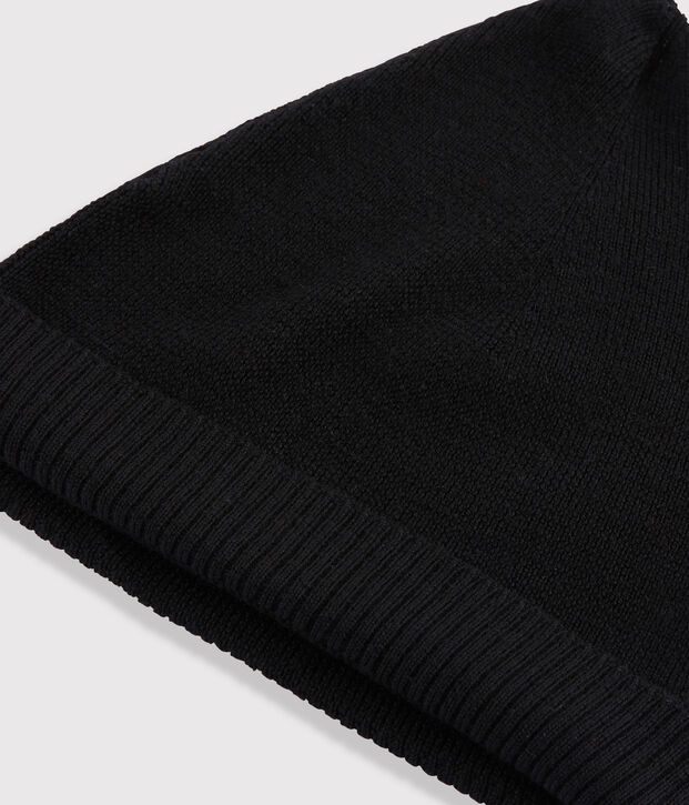 Bonnet en laine Femme noir