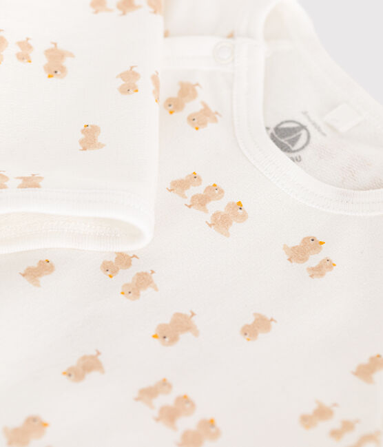 Pyjama en molleton bébé blanc MARSHMALLOW/blanc MULTICO