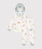 Pyjama déguisement en coton imprimé espace enfant blanc MARSHMALLOW/blanc MULTICO
