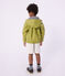 Blouson enfant en PU uni vert MOSS