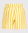 Short de bain rayé enfant garçon jaune MARSHMALLOW/ NECTAR