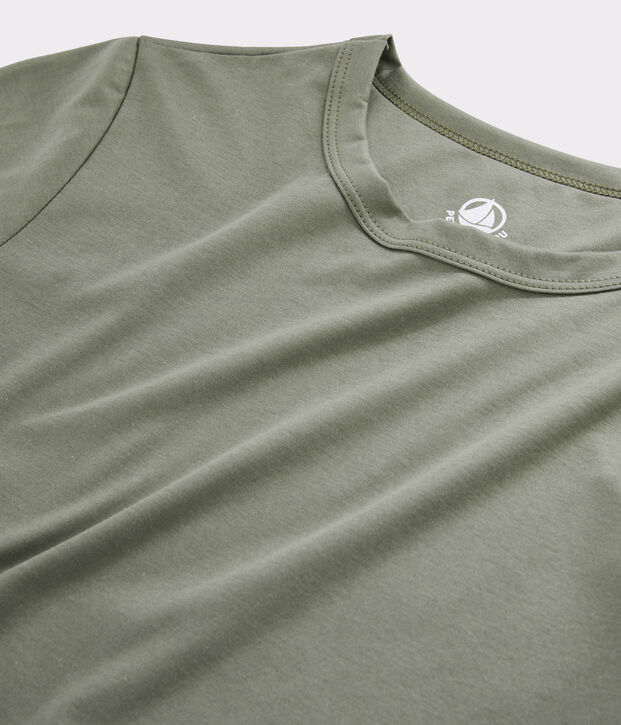 Tee shirt coton Sea island femme marron