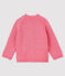 Cardigan bébé fille avec jacquard rose CHEEK