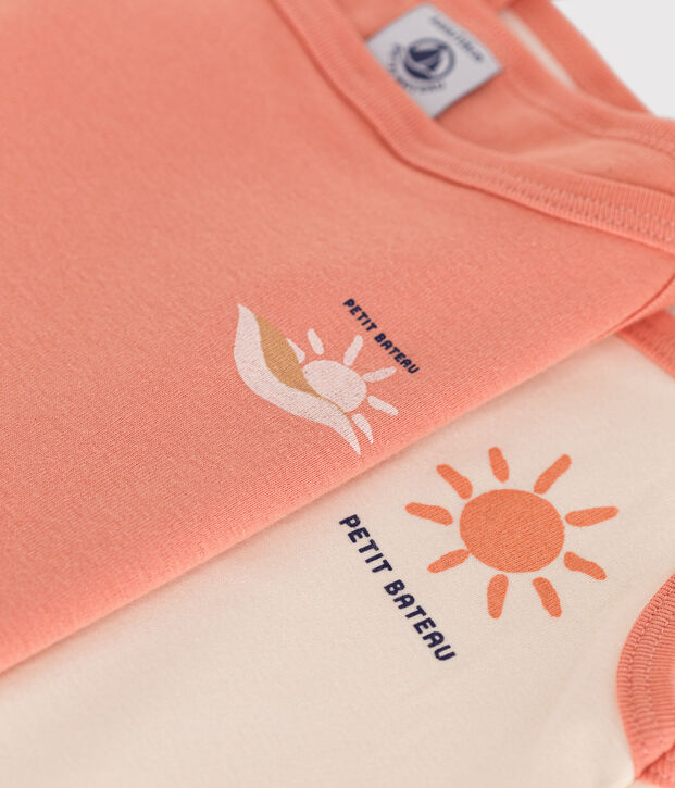 Lot de 2 d&eacute;bardeurs enfant en coton multicouleur