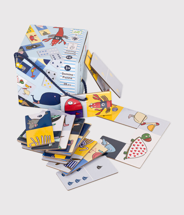 Jeu Domino-Puzzle &ndash; Djeco x Petit Bateau multicouleur