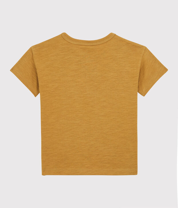 T-shirt manches courtes enfant fille/gar&ccedil;on jaune