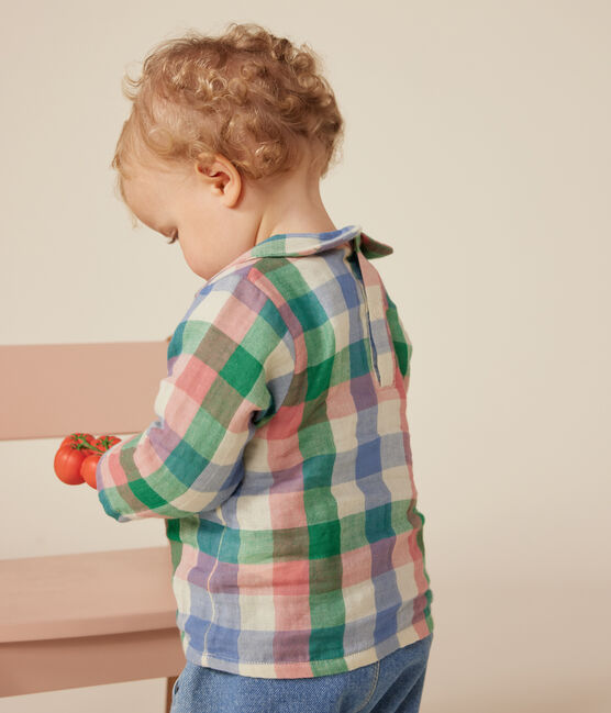 Blouse en gaze de coton bébé blanc AVALANCHE/ MULTICO
