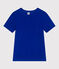 Tee-shirt Femme à manches courtes en lin bleu SURF