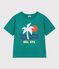 Tee-shirt enfant manches courtes en coton vert