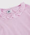 Pyjama rayé petite fille en coton et Lyocell rose BOHEME/blanc MARSHMALLOW