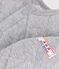 Cardigan bébé en coton épais uni gris FUMEE CHINE