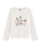 Tee shirt manches longues enfant fille blanc MARSHMALLOW