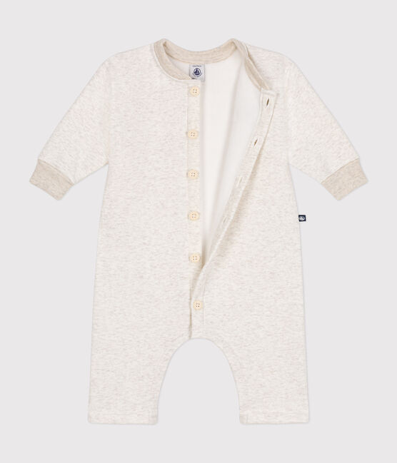 Combinaison longue en molleton doux et chaud bébé beige MONTELIMAR CHINE