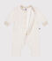 Combinaison longue en molleton doux et chaud bébé beige MONTELIMAR CHINE