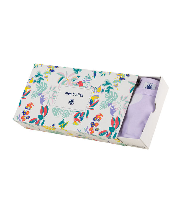 Lot de 5 bodies manches longues b&eacute;b&eacute; fille multicouleur