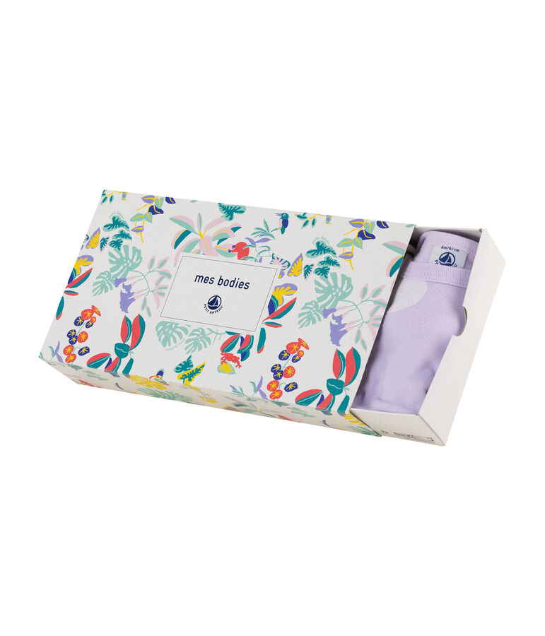 Lot de 5 bodies manches longues b&eacute;b&eacute; fille multicouleur