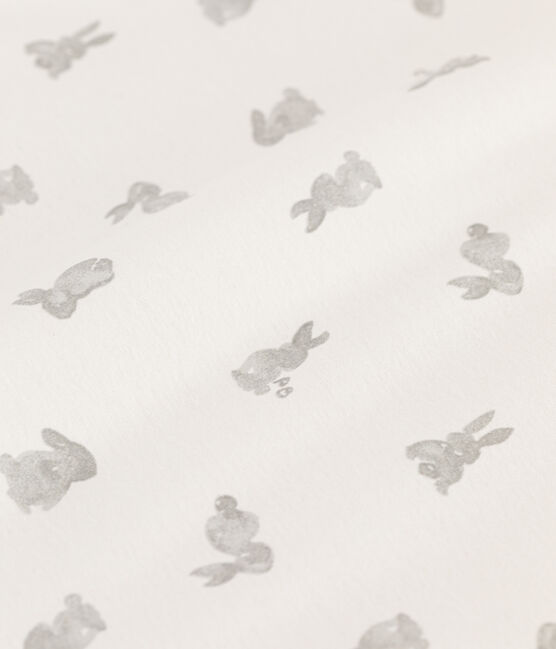 Gigoteuse lapins en coton TOG2 blanc MARSHMALLOW/gris GRIS