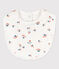 Bavoir imprimé bébé en coton blanc MARSHMALLOW/blanc MULTICO
