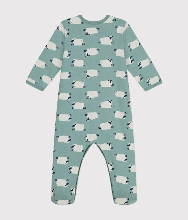 Pyjama en molleton gratt&eacute; imprim&eacute; for&ecirc;t b&eacute;b&eacute; vert/multicouleur