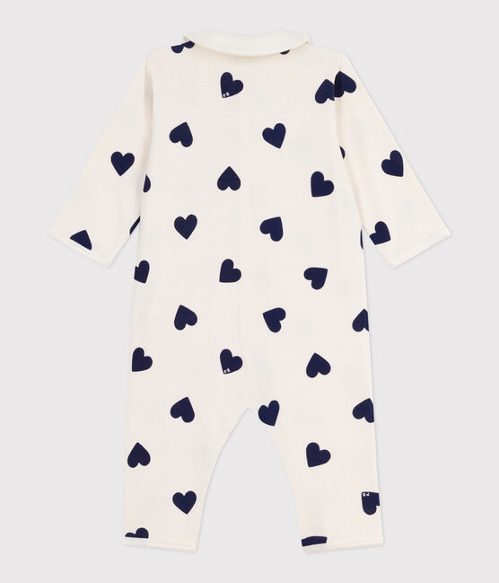 Pyjama bébé en coton sans pieds imprimé bleu MILK/ SOIR