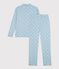 Pyjama boutonné femme en coton imprimé MIMI/ ECUME