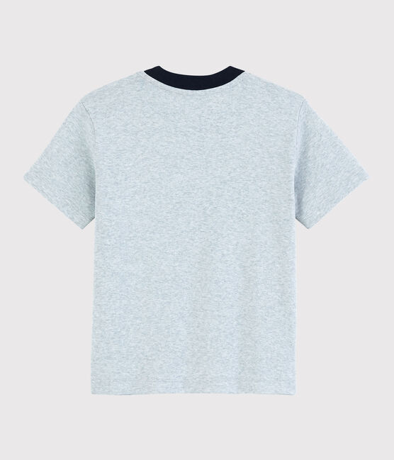 Tee-shirt manches courtes en coton enfant garçon gris POUSSIERE CHINE