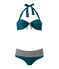 Maillot de bain 2 pièces femme vert Rivage