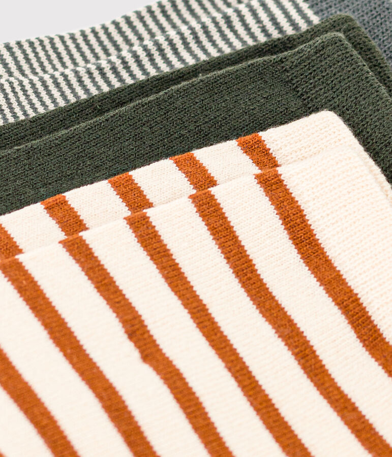 Lot de 3 paires de chaussettes milleraies enfant gar&ccedil;on-fille variante 1