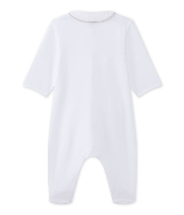 Dors-bien b&eacute;b&eacute; mixte en velours blanc