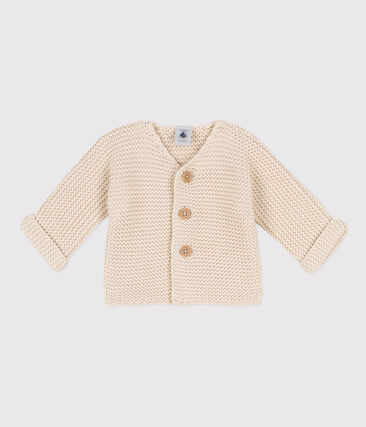 PETIT BATEAU - Cardigan bébé tricot point mousse en coton