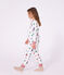 Pyjama enfant en molleton imprim&eacute; No&euml;l blanc/multicouleur
