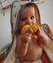 Carré de bain et gant bébé imprimé marin blanc MARSHMALLOW/bleu MEDIEVAL/ MULTICO