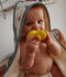 Carr&eacute; de bain et gant b&eacute;b&eacute; imprim&eacute; marin blanc/bleu/multicouleur