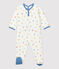 Dors-bien bébé imprimé animaux colorés molleton en coton biologique blanc MARSHMALLOW/blanc MULTICO